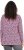 Ulla Popken Geometric Print 3/4 Sleeve Pleated Tee Raspberry - Bedruckte T-shirts für damen - 