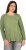 Ulla Popken Cold Dyed Sequined Heart Long Sleeve Tee Sage Green - Bedruckte T-shirts für damen - 