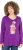 Ulla Popken Christmas Squirrel Long Sleeve Graphic Tee Dark Purple - Bedruckte T-shirts für damen - 