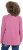 Ulla Popken Inverted Seam Long Sleeve Graphic Tee Dark Rose - Bedruckte T-shirts für damen - 