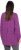 Ulla Popken Pleated Confetti Print Long Sleeve Tee Light Plum - Bedruckte T-shirts für damen - 