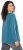 Ulla Popken Dream Rhinestone Lettering Long Sleeve Tee Teal - Bedruckte T-shirts für damen - 