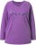 Ulla Popken Dream Rhinestone Lettering Long Sleeve Tee Light Plum - Bedruckte T-shirts für damen - 