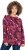 Ulla Popken Abstract Print Long Sleeve Tee Dark Ruby - Bedruckte T-shirts für damen - 
