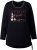 Ulla Popken Your Story Sequined Long Sleeve Tunic Tee Black - Bedruckte T-shirts für damen - 