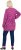 Ulla Popken Pleated Long Sleeve Floral Knit Tunic Summer Berry - Bedruckte T-shirts für damen - 