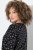 Ulla Popken Allover Printed Long Sleeve Tee Black - Bedruckte T-shirts für damen - Bedruckte Shirts für Damen