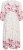 Kaffe Curve Rosa Midi Dress White Rose Border Flower - Kleider - 
