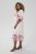 Kaffe Curve Rosa Midi Dress White Rose Border Flower - Kleider - 