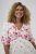 Kaffe Curve Rosa Midi Dress White Rose Border Flower - Kleider - 
