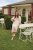Kaffe Curve Rosa Midi Dress White Rose Border Flower - Kleider - 
