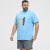 North Latitude T-Shirt Printed Turquoise - Herren-T-Shirts - Herren-T-Shirts in großen Größen