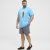 North Latitude T-Shirt Printed Turquoise - Herren-T-Shirts - Herren-T-Shirts in großen Größen