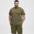 North Latitude T-shirt Allover Printed Green - Herren-T-Shirts - Herren-T-Shirts in großen Größen