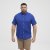 North Latitude Shirt Short Sleeve TALL Blue - HERRENBEKLEIDUNG MT-6XLT - Langgrößen für Herren