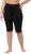 Ulla Popken Stretch Knit Bike Shorts Black - Jeans & Hosen in Großen Größen – Plus Size - 