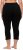 Ulla Popken Basic Stretch Knit Capris Black - Jeans & Hosen in Großen Größen – Plus Size - 