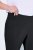 Ulla Popken Bengaline Elastic Waist Stretch Capri Pants Black - Stoffhosen - Weite Stoffhosen für Damen