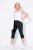 Ulla Popken Bengaline Elastic Waist Stretch Capri Pants Black - Stoffhosen - Weite Stoffhosen für Damen