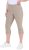 Ulla Popken Bengaline Elastic Waist Stretch Capri Pants Orange - Jeans & Hosen in Großen Größen – Plus Size - 