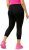 Ulla Popken Quick Dry Sport Crop Leggings Black - Jeans & Hosen in Großen Größen – Plus Size - 