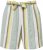 Ulla Popken Striped Wide Leg Elastic Waistband Shorts White - Jeans & Hosen in Großen Größen – Plus Size - 