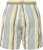 Ulla Popken Striped Wide Leg Elastic Waistband Shorts White - Jeans & Hosen in Großen Größen – Plus Size - 