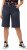 Ulla Popken Frayed Hemline Elastic Waistband Bermuda Shorts Navy - Jeans & Hosen in Großen Größen – Plus Size - 