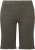 Ulla Popken Frayed Hemline Elastic Waistband Bermuda Shorts Loden Green - Jeans & Hosen in Großen Größen – Plus Size - 