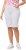 Ulla Popken Frayed Hemline Elastic Waistband Bermuda Shorts Snow White - Jeans & Hosen in Großen Größen – Plus Size - 