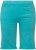 Ulla Popken Frayed Hemline Elastic Waistband Bermuda Shorts Bright Turquoise - Jeans & Hosen in Großen Größen – Plus Size - 