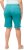 Ulla Popken Frayed Hemline Elastic Waistband Bermuda Shorts Bright Turquoise - Jeans & Hosen in Großen Größen – Plus Size - 