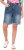 Ulla Popken Palm Print Denim Bermuda Shorts Blue Denim - Jeans & Hosen in Großen Größen – Plus Size - 