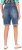 Ulla Popken Palm Print Denim Bermuda Shorts Blue Denim - Jeans & Hosen in Großen Größen – Plus Size - 