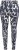 Ulla Popken Quick Drying Abstract Print Leggings Black - Jeans & Hosen in Großen Größen – Plus Size - 