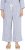 Ulla Popken Coastal Stripe Linen Blend Elastic Waist Culottes Blue - Jeans & Hosen in Großen Größen – Plus Size - 
