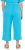 Ulla Popken Muslin Elastic Waist Culottes Blue - Jeans & Hosen in Großen Größen – Plus Size - 