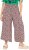 Ulla Popken Rose Wide Leg Elastic Waist Leopard Pattern Culottes Off-White - Jeans & Hosen in Großen Größen – Plus Size - 