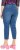 Ulla Popken Cropped Denim Look Stretch Fit Leggings Light Blue Denim - Jeans & Hosen in Großen Größen – Plus Size - 