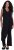 Ulla Popken Draped Sleeveless Glitter Jumpsuit Navy - Jeans & Hosen in Großen Größen – Plus Size - 