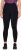 Ulla Popken Quick Drying Botanical Print Sport Leggings Black - Jeans & Hosen in Großen Größen – Plus Size - 
