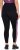 Ulla Popken Quick Drying Botanical Print Sport Leggings Black - Jeans & Hosen in Großen Größen – Plus Size - 