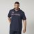 North Latitude 61131 Piqué-Poloshirt mit Kontrastärmeln und Stickerei Marineblau - Polo-shirts für herren - Polo-Shirts für Herren in großen Größen