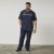 North Latitude 61131 Piqué-Poloshirt mit Kontrastärmeln und Stickerei Marineblau - Polo-shirts für herren - Polo-Shirts für Herren in großen Größen