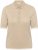 Kaffe Curve Lizzy Contrast Knitted Polo Feather Grey Melange - Poloshirts - 
