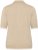 Kaffe Curve Lizzy Contrast Knitted Polo Feather Grey Melange - Poloshirts - 