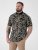 D555 Palmer Leaf Printed Jacquard Collar & Cuff Chest Pocket Polo Black - Polo-shirts für herren - Polo-Shirts für Herren in großen Größen