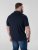 D555 Barret Interlock Jacquard Collar & Cuffs Polo Navy - Polo-shirts für herren - Polo-Shirts für Herren in großen Größen
