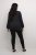 Kaffe Curve Lini Knit Pullover Schwarz Oyster - Hoodies & Sweatshirts - 