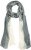Ulla Popken Two Tone Scarf Grey - Accessoires - 